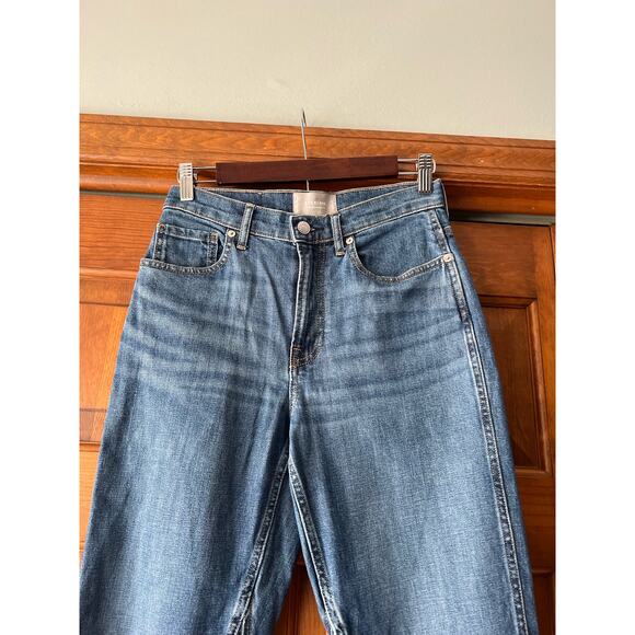 Everlane Women’s The Cheeky Bootcut Jeans Blue High Rise Stretch Denim Size 26 - Picture 5 of 11